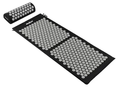 Obrázek produktu pro Rebel RBA-6010-BK Akupresurní masážní podložka + polštářek 110 x 42 cm, černošedá