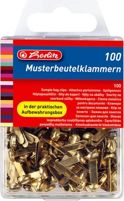 Produktbild von Herlitz Klammern 08770307 messing VE100