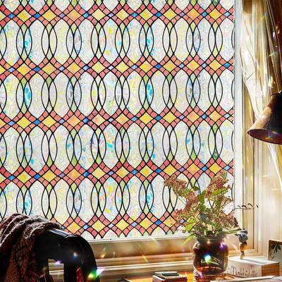 Produktbild von Fensterfolie blickdicht selbsthaftend, Sichtschutzfolie Fenster innen, bernsteinfarben, 44x200 cm