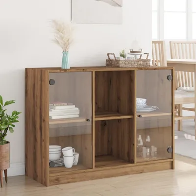 Obrázok produktu pre vidaXL Artisan dubový príborník 102x37x75,5 cm materiál na báze dreva