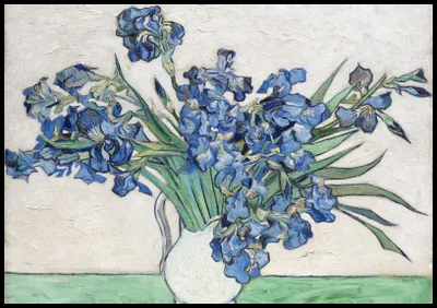 Zdjęcie produktu dla Plakat 100x70cm Irises 2, Van Gogh Vintage do Salonu