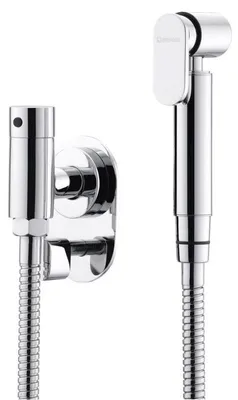 Produktbild von Sapho Unterputz-Bidetventil mit Temperaturregler und Handbrause, Chrom