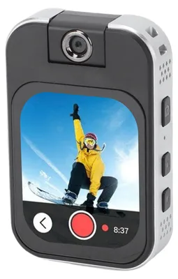 Produktbild von HD-Actionkamera mit MP3-/MP4-Player, Rückenklammer, Loop-Aufnahme und wiederaufladbarem Akku – Sportkamera für Outdoor-Aktivitäten wie Radfahren, Laufen und Reisen