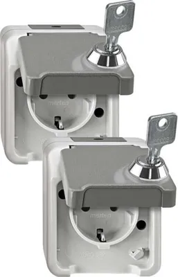 Obrázek produktu pro Merten SCHUKO zásuvka světle šedá MEG2418-8029 (MEG2418-8029)