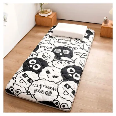 Produktbild von Japanische Futon-Matratze, weiche Tatami-Schlafmatte für Erwachsene, tragbar und faltbar, ideal für Camping und als Gästebett (100 x 200 cm)