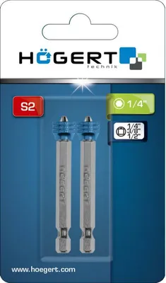 Zdjęcie produktu dla Hogert końcówka 1/4 "x65mm z ogranicznikiem ph2