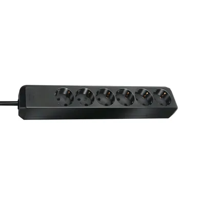 Obrázok produktu pre Brennenstuhl Eco-Line, 6 AC zásuvky/AC zásuviek, Typ H, Čierna, 1,5 m, 330 mm, 350 mm