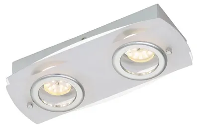 Produktbild von Briloner LED Wand- Deckenleuchte flach eckig ACRILICO 2flg Chrom