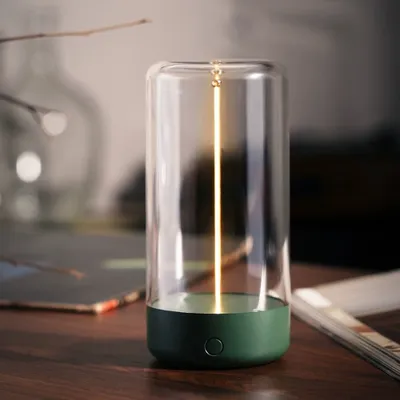 Produktbild von Tragbares Desktop-Umgebungslicht, magnetisches Filament-Campinglicht, kabellose wiederaufladbare Nachtlampe, unterstützt 3 Beleuchtungsmodi, Grün