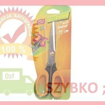 Obrázok produktu pre Easy Stationery Nożyczki Szkolne Miękkie 15 cm Pomarańczowe