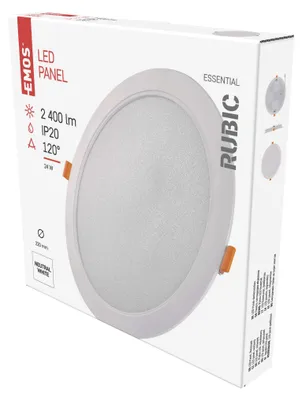 LED podhledové svítidlo RUBIC 22 cm, 24 W, neutrální bílá
