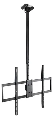 Produktbild von TooQ LPCE11100TSLI-B, 2,54 m (100"), 200 x 200 mm, 800 x 600 mm, -25 - 0°, Stahl, Schwarz