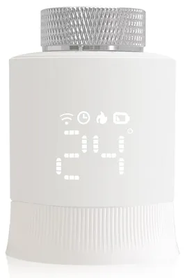 Zigbee-Radiatorthermostat, programmierbar, für Alexa/Google Home, weiß