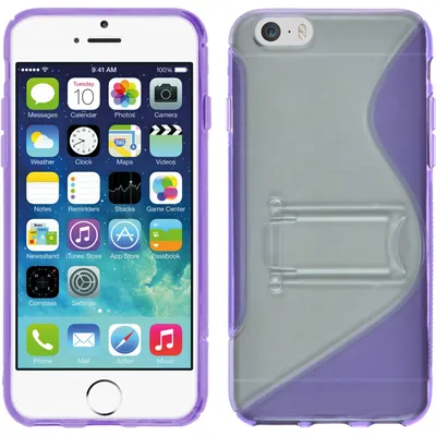 Produktbild von PhoneNatic Case kompatibel mit Apple iPhone 6s / 6 - lila Silikon Hülle