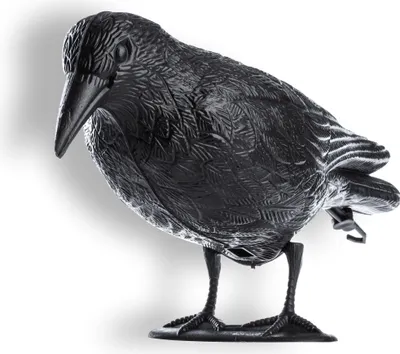 Produktbild von KADAX Black Raven "Krokom", Kunststoff, Vogelabwehr, natürliche Schädlingsbekämpfung, 39 cm