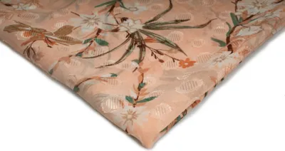 Obrázek produktu pro Šifon s potiskem, vzor 10, lososová 50 x 150 cm