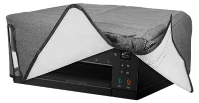 Produktbild von kwmobile Drucker Schützhülle kompatibel mit Canon Pixma TS6350 Hülle - Printer Cover aus Leinen - Staubschutzhülle für Drucker - Dunkelgrau