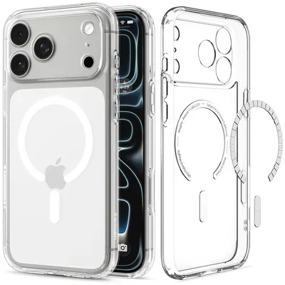 Obrázok produktu pre Spigen Ultra Hybrid MagSafe, priehľadná biela - iPhone 18 Pro/17 Pro