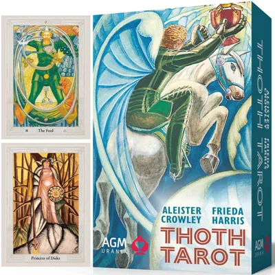 Immagine prodotto di Thoth Tarot, edizione tascabile, per esplorazioni spirituali