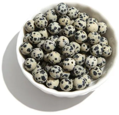 Produktbild von Natürliche Mattsteine 8mm runde Edelsteinketten Perlen Ziergegenstände