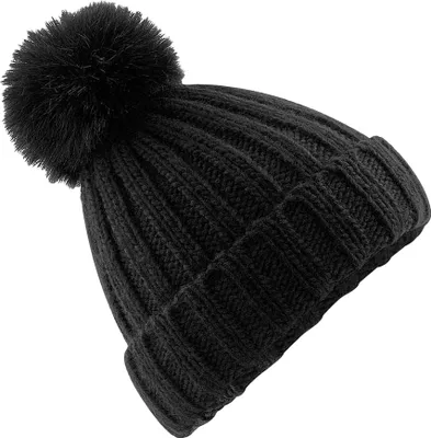 Produktbild von Beechfield - "Verbier" Mütze Bommel für Herren/Damen Uni PC5666 (Einheitsgröße) (Schwarz)