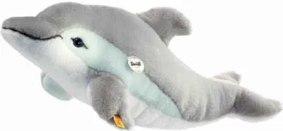 Image de Steiff 063183 Cappy dauphin, gris / blanc, 35 cm