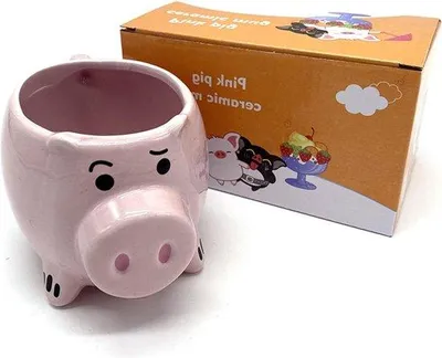 Obrázok produktu pre Keramický hrnček – jedinečný tvar – objem 400 ml – ružový