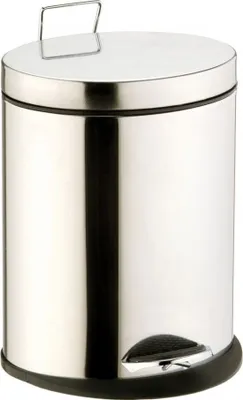 Produktbild von Treteimer Abfalleimer Kosmetikeimer Mülleimer Tretmülleimer Bad Eimer 5 Liter Oval