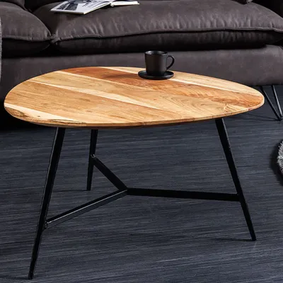 Produktbild von Design Couchtisch BELLEZA 60cm natural Akazie