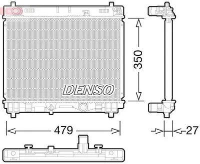 Obrázok produktu pre Chladič, chladenie motora DENSO DRM50058