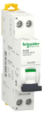 Produktbild von Elso Acti9 iC40N, Leitungsschutzschalter, 1 P+N, 16A, B Kurve, 6kA/10kA, 1 Stk.