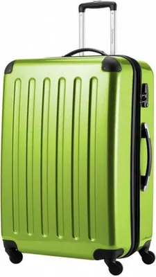 Image de HAUPTSTADTKOFFER Alex - Valise rigide extensible avec 4 roulettes Check-In Trolley Valise de voyage avec soufflet d'extension Check-In Bagages 158cm Hardcase Luggage 65 cm, 74 litres,Apfelgruen