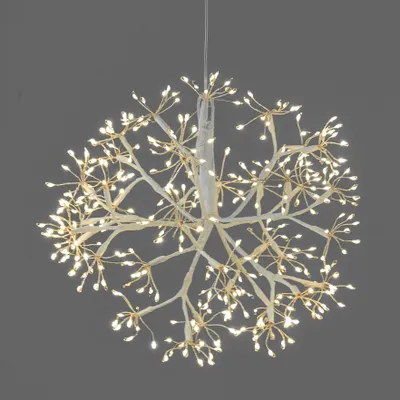 Produktbild von LED Deko Kugel mit Funkeleffekt D. 30cm weiß mit 360 LEDs Formano W25