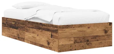 Produktbild von vidaXL Bodenbettgestell Altholz 80 x 200 cm Holzwerkstoff