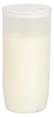 Image de Bougie funéraire BURI Jumbo à huile blanche H 14,5cm Bougie funéraire Ornements funéraires Brûleur diurne