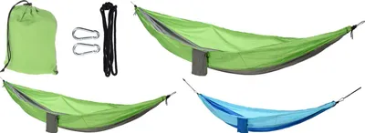 Productafbeelding van Redcliffs hangmat van nylon, 140x270 cm, inclusief touw en haken - draagvermogen 120 kg
