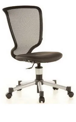 Produktbild von Topstar Kinder Bürostuhl / Drehstuhl TITAN JUNIOR Netzstoff / Kunstleder schwarz
