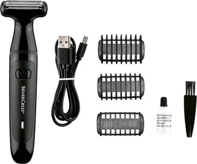 Produktbild von SILVERCREST® Herren Körperrasierer Akkubetrieb Nass/Trocken Körperhaartrimmer