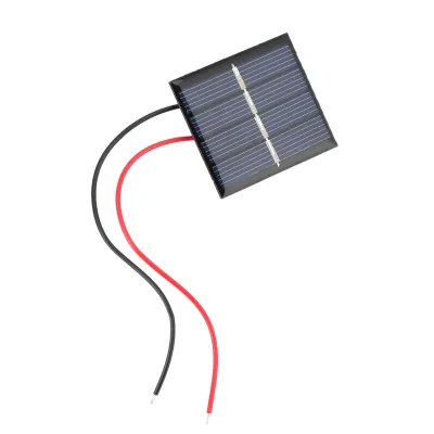 Produktbild von 2Pcs 0.36W 2V Mini Polykristalline Solarpanels DIY Batterie-Ladegerät Modul Clip Kit
