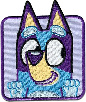 Produktbild von Bluey 6 x 5.2 cm: Comercial Mercera Bluey © - Aufnäher, Bügelbild, Aufbügler, Applikationen, Patches, Flicken, zum aufbügeln