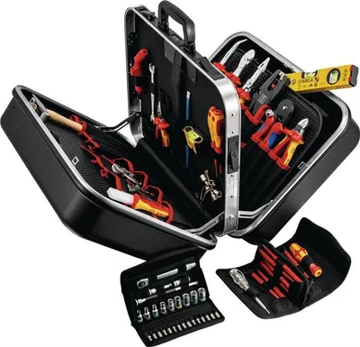 Produktbild von Werkzeugsortiment BIG Twin Elektro 63-tlg.im Harts
