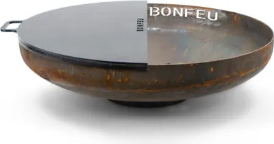 Obrázok produktu pre BonFeu BonPlancha 1/2 plech na pečenie na ohnisko Ø100 cm - Kvalitná oceľ - 100x50x1,6 cm
