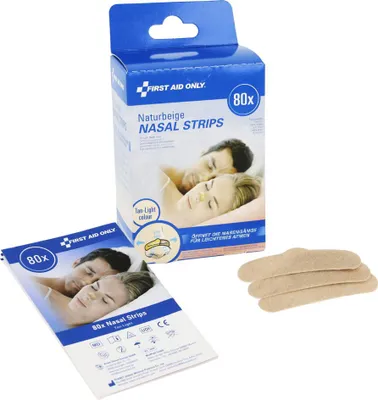 Immagine prodotto di FIRST AID ONLY® P-10075 00 FIRST AID ONLY® Nasenpflaster Schnarchen P-10075 00 braun, 80 St.