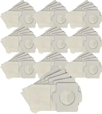 Produktbild von vhbw 50x Staubbeutel kompatibel mit Makita CL107D, CL106D, CL107, CL106, CL100DZX, CL121D, CL102, CL102D, CL104D Staubsauger - 12,5cm x 0,7cm Hellblau