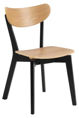 Produktbild von ACTONA Stuhl Esszimmerstuhl Küchenstuhl 45x55x80 cm braun aus Holz mit Rückenlehne Loft
