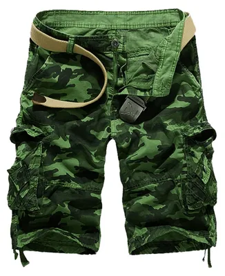 Imagen del producto de Pantalones cortos de carga Heren, de secado rápido, color verde