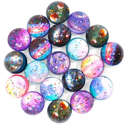 Produktbild von Kindergeschenke Weltraummotiv - 20 Verpackungen mit Bouncy Balls