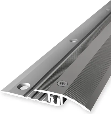 Produktbild von PROVISTON | Übergangsprofil | Vinylausgleich | Breite: 33 mm | Höhenausgleich: 4 - 9.5 mm | Länge: 900 mm | Aluminiumprofil | Edelstahloptik | 1 Stück
