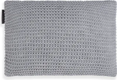 Produktbild von Knit Factory Vinz Kissen - Grau - 60x40 cm