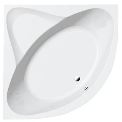 Zdjęcie produktu dla Wanny Aqualine - Wanna narożna DYJE, 1500x1500x420 mm, biała A1550